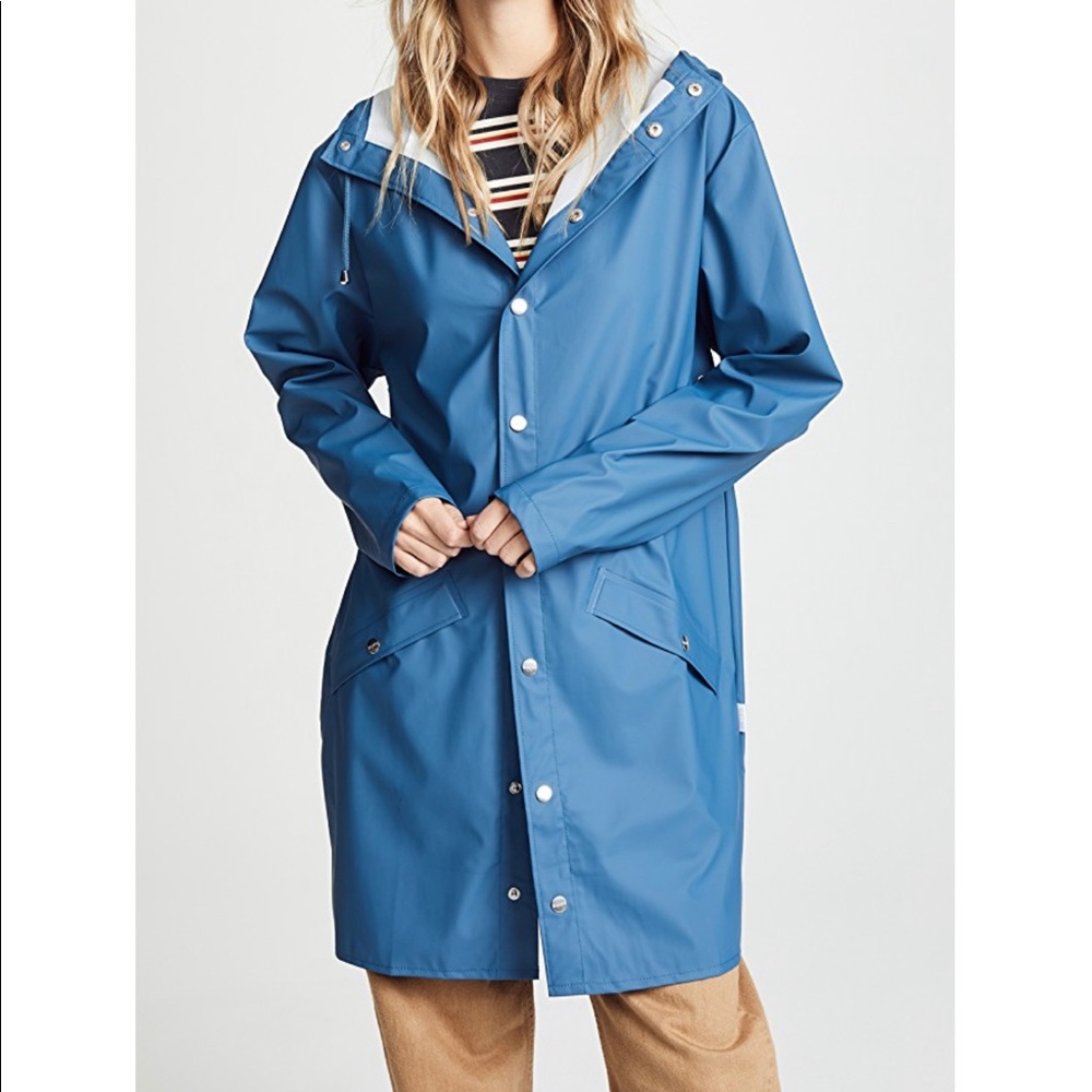 Rains long rain jacket.  Unisex S/M